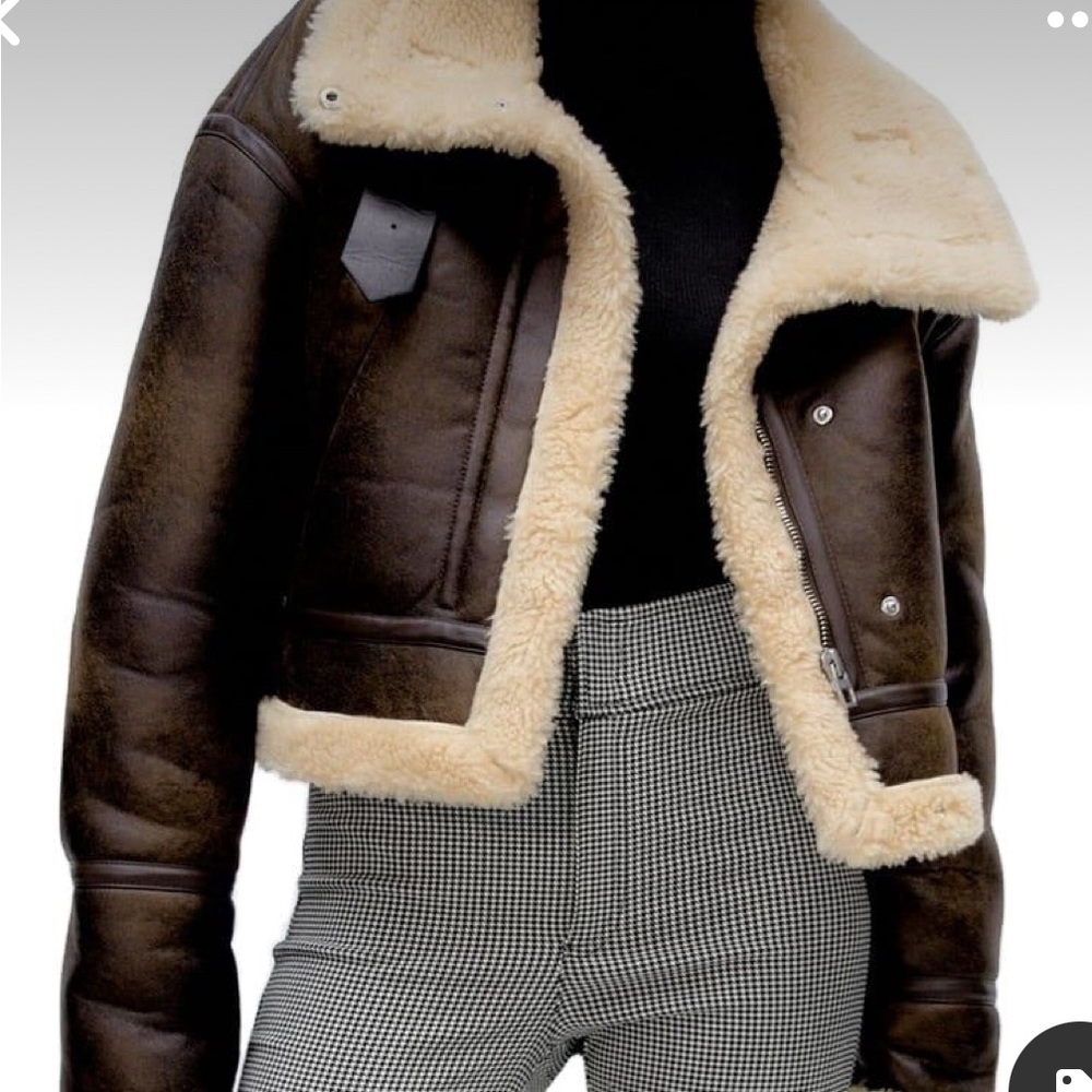NEW Zara Double Faced Jacket - Brown
